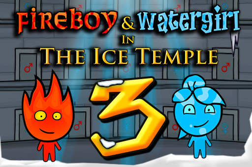 Resim: Fireboy and Watergirl 3 Ice Temple oyunu