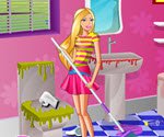 Barbie Bathroom Cleaning